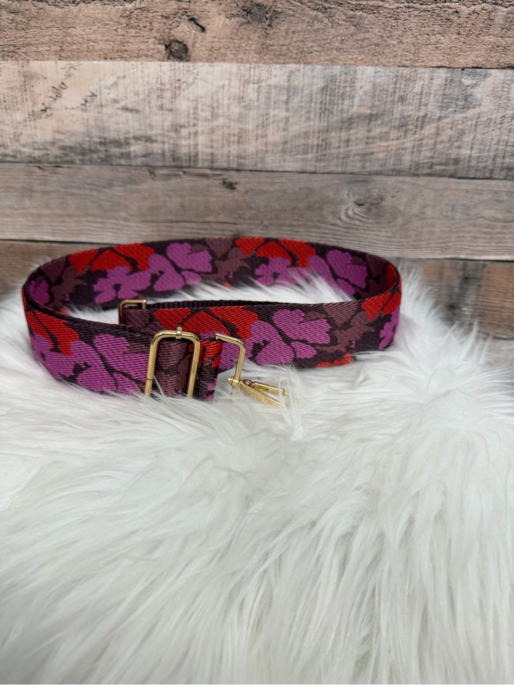 Kedzie Purple Floral Print Crossbody Strap N/S